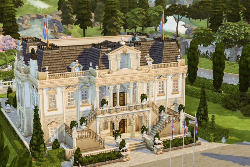 10 Sims 4 Royal Mansions for Generational Saves (No CC)