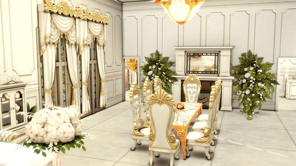 10 Sims 4 Royal Mansions for Generational Saves (No CC) 23 sims 4 royal mansions no cc opulent decor details