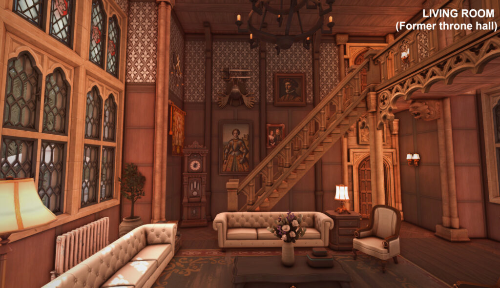 10 Sims 4 Royal Mansions for Generational Saves (No CC) 8 sims 4 royal mansions no cc opulent living room