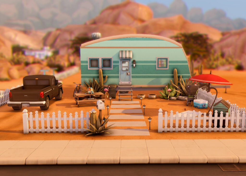 sims 4 single camper rv van no cc