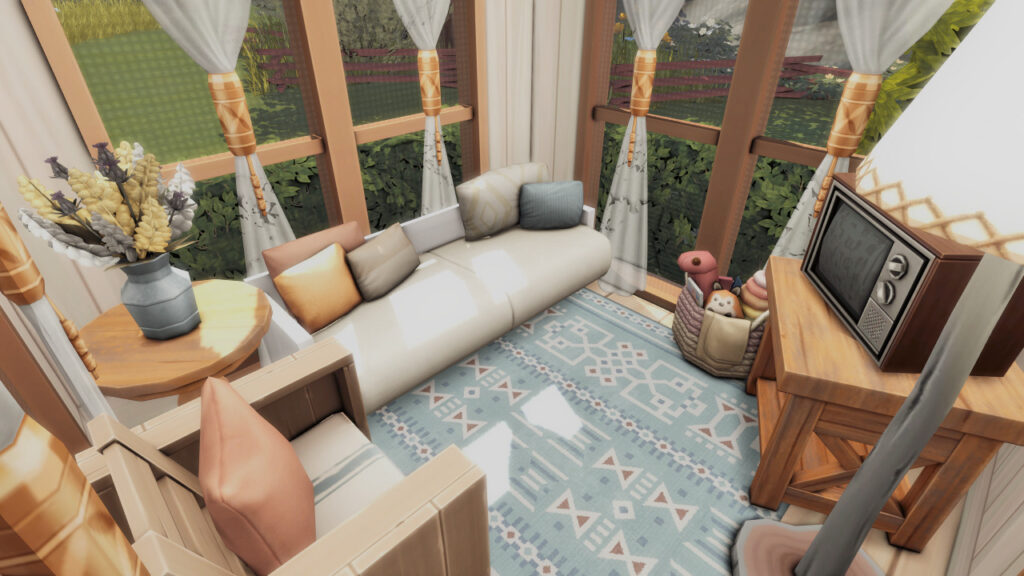 Sims 4 Ranch Homes for Country Living (No CC) 28 sims 4 small horse ranch cozy room no cc