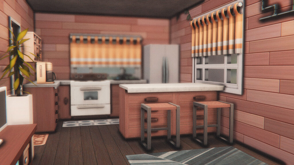 sims 4 starter camper kitchen no cc
