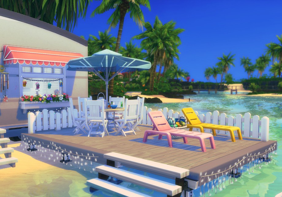 sims 4 summer vacation camper no cc