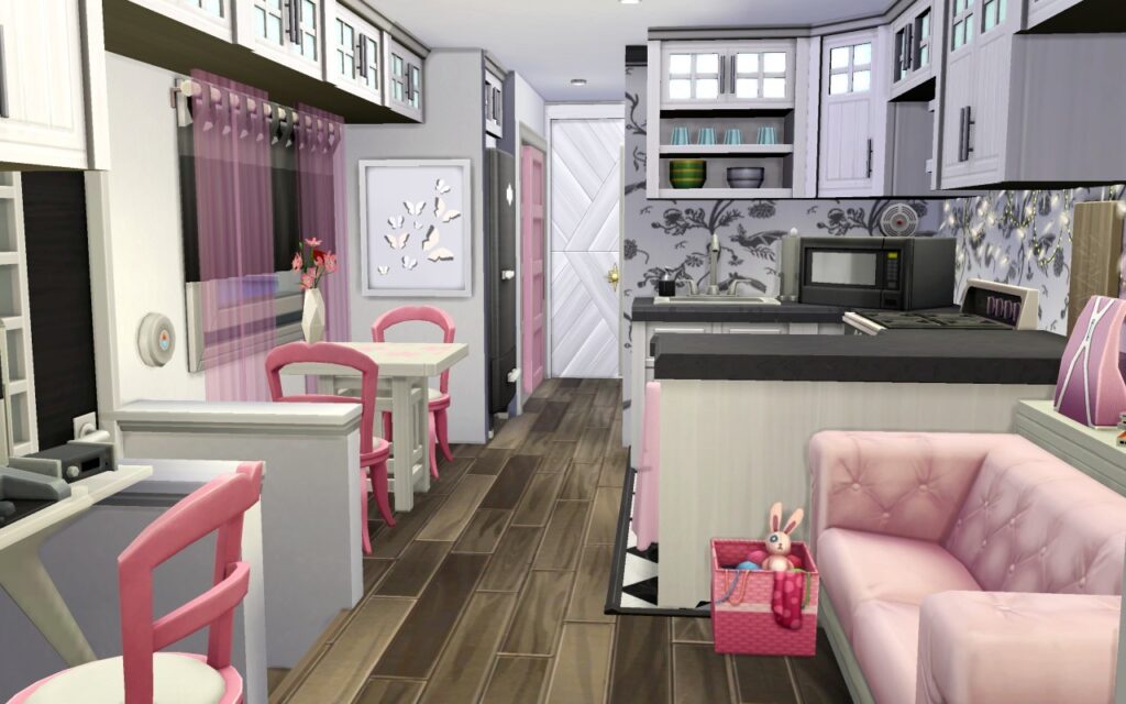 sims 4 vintage feminine rv camper no cc