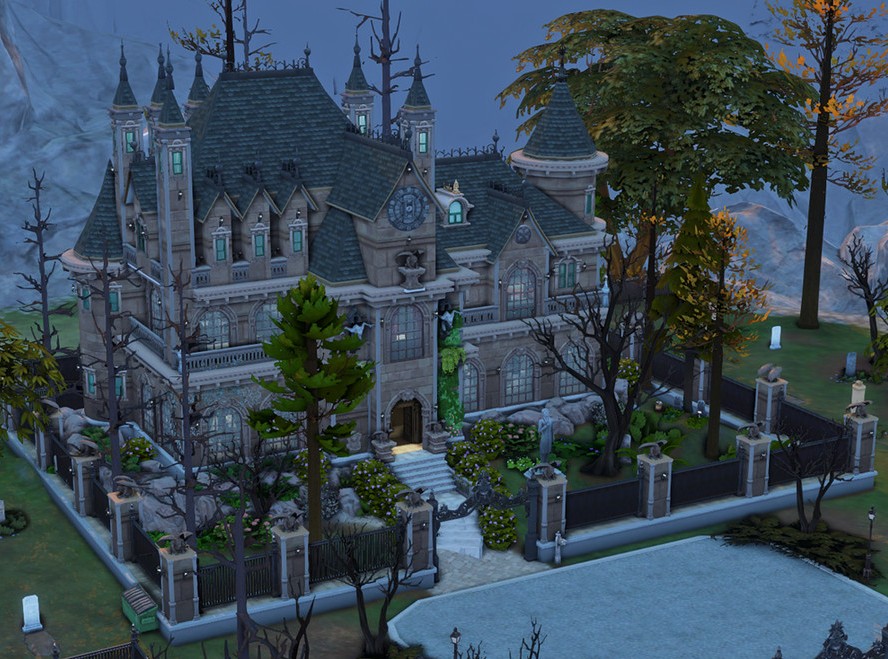 How to Build a Royal Save in Ondarion Sims 4 (No CC Guide) 12 sims 4 vampire mansion no cc