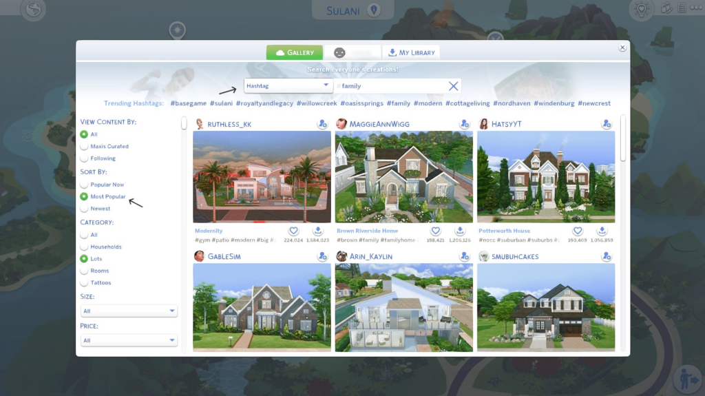 How to Start a Fresh Sims 4 Save with All No CC Builds 2 Sims 4 Gallery Search by hashtag