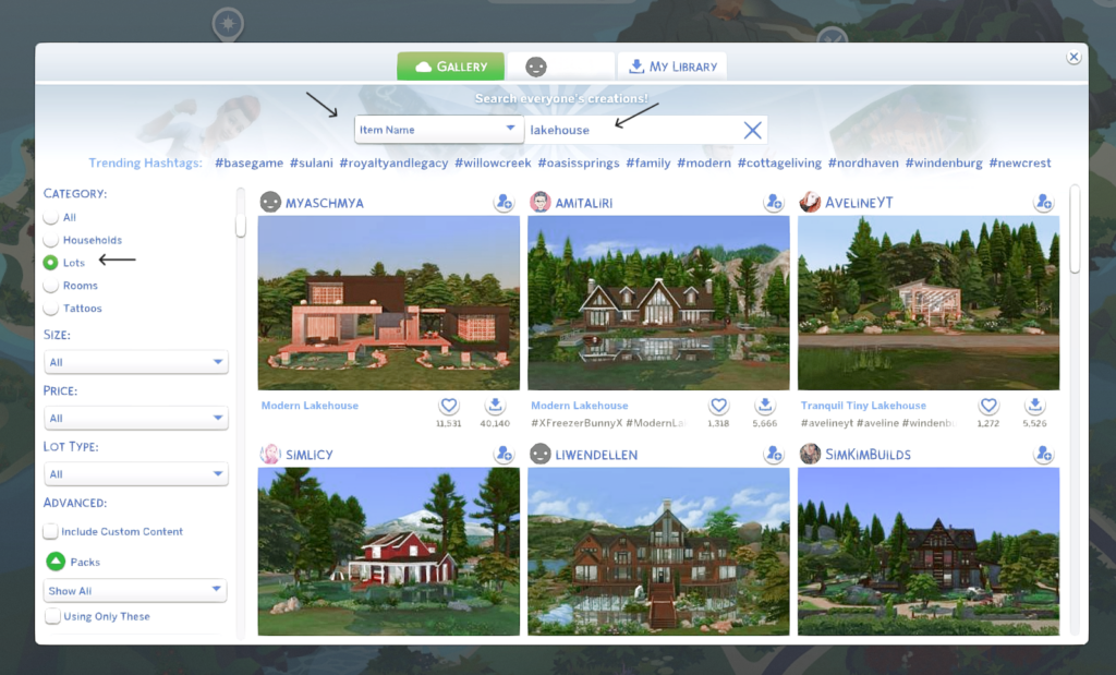 How to Start a Fresh Sims 4 Save with All No CC Builds 7 sims 4 save file gallery search