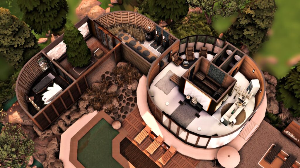 10+ Sims 4 Spas for Self Care & Wellness (No CC) 29 sims 4 day spa 2