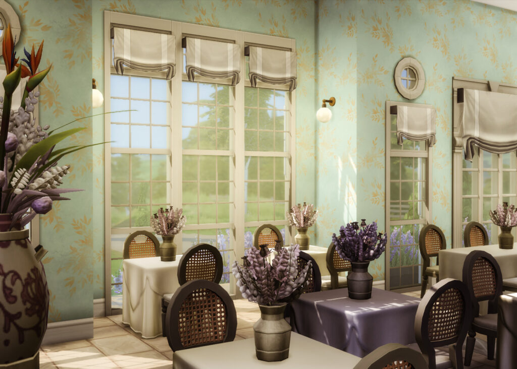 12 Restaurants in Sims 4 for Family Dinners, Date Nights & More (No CC) 49 sims 4 fine dining 3