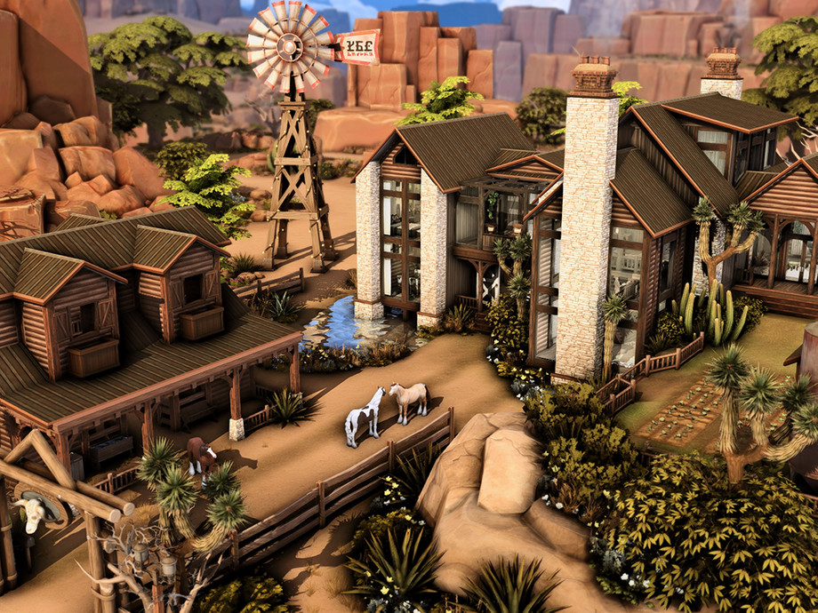 10 Sims 4 Horse Ranches for Realistic Country Gameplay (No CC) 11 sims 4 horse ranch build 1