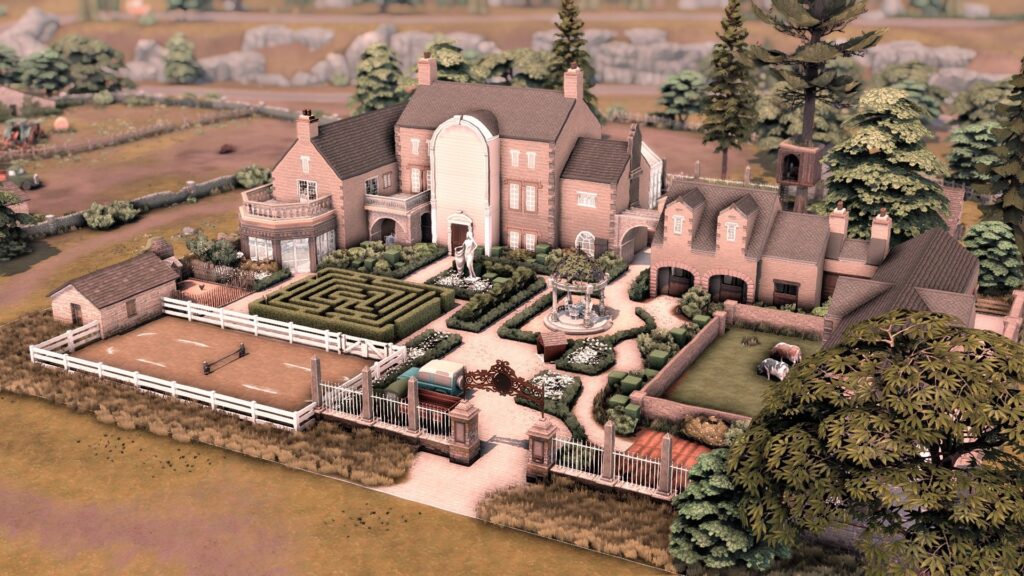 10 Sims 4 Horse Ranches for Realistic Country Gameplay (No CC) 20 sims 4 luxury horse estate