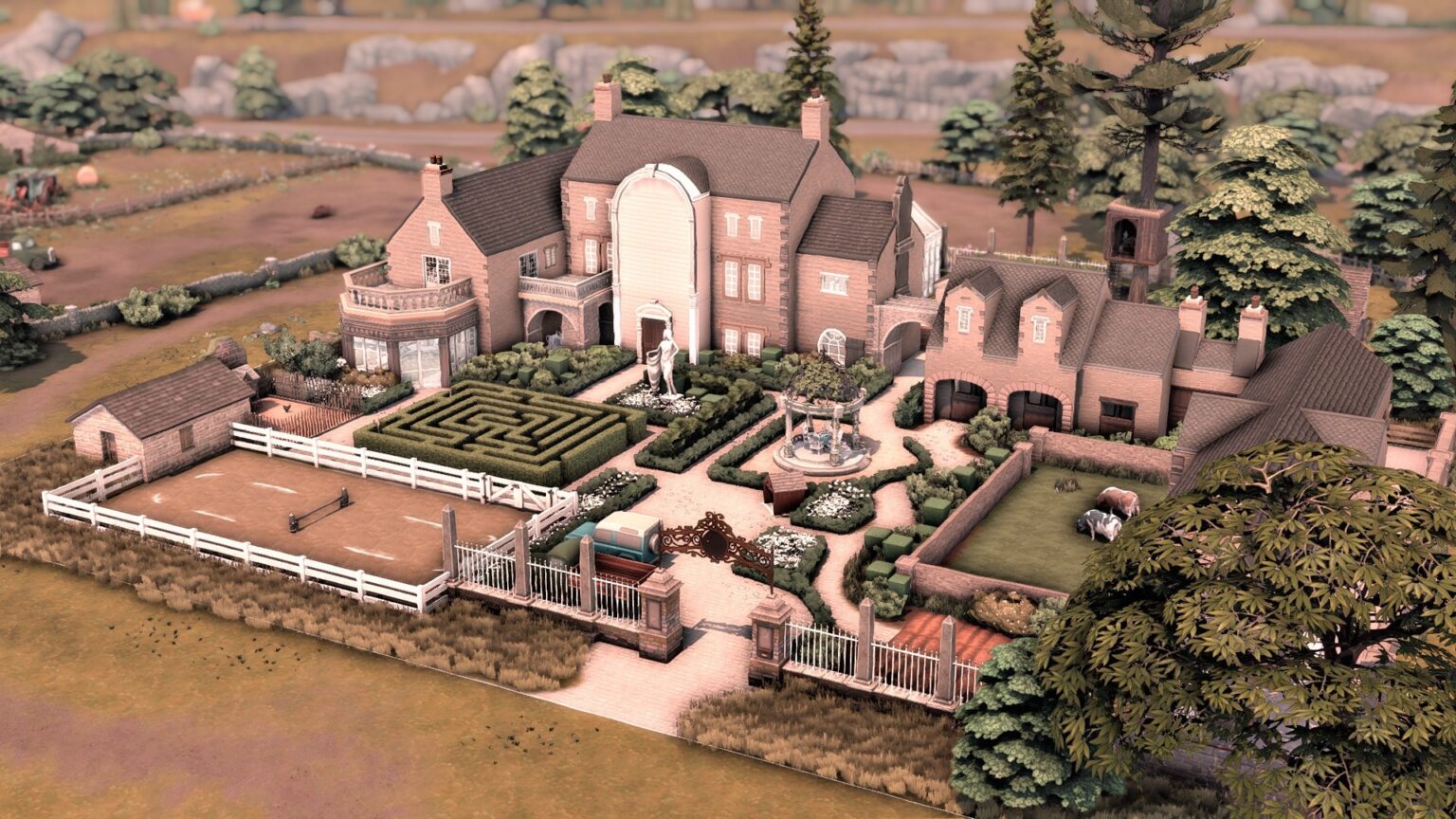 Sims Ranch Maps 10 Sims 4 Horse Ranches for Realistic Country Gameplay (No CC)