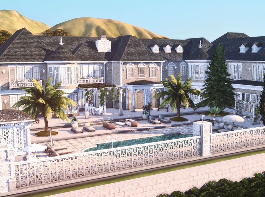 15 Sims 4 Mega Mansions For Sims With Billionaire Status (No CC) 27 sims 4 mega mansion
