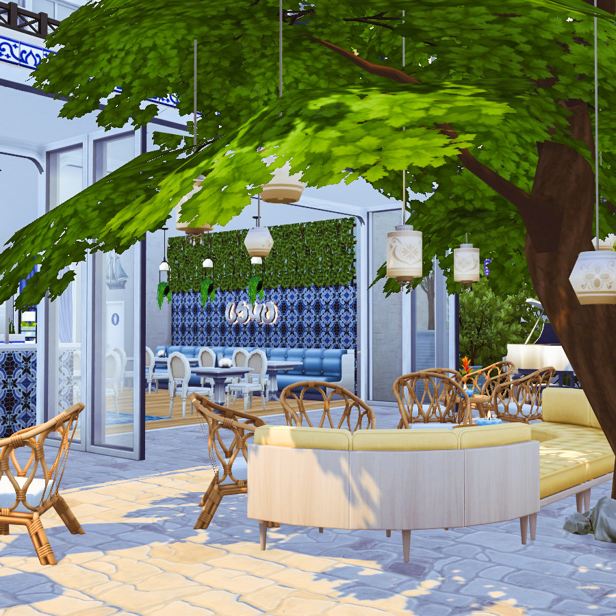 12 Restaurants in Sims 4 for Family Dinners, Date Nights & More (No CC) 42 sims 4 outdoor restaurant no cc