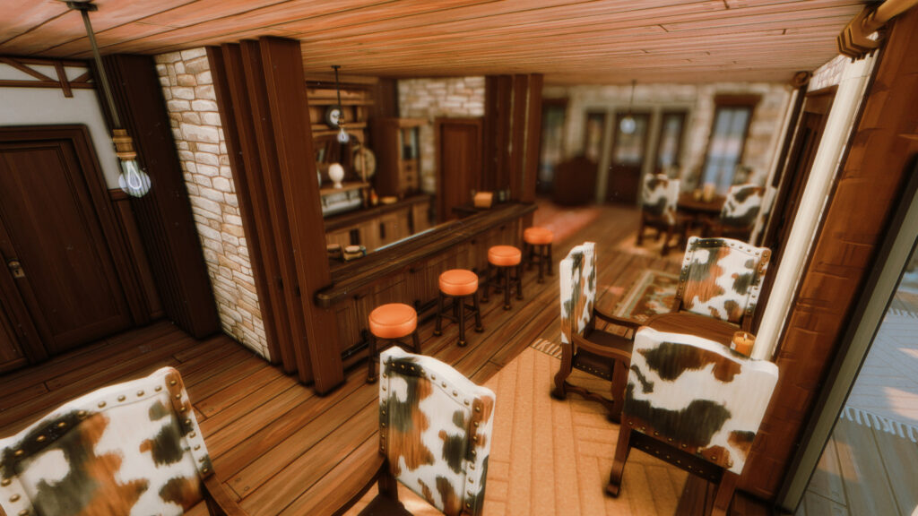 12 Restaurants in Sims 4 for Family Dinners, Date Nights & More (No CC) 45 sims 4 rustic dining lot