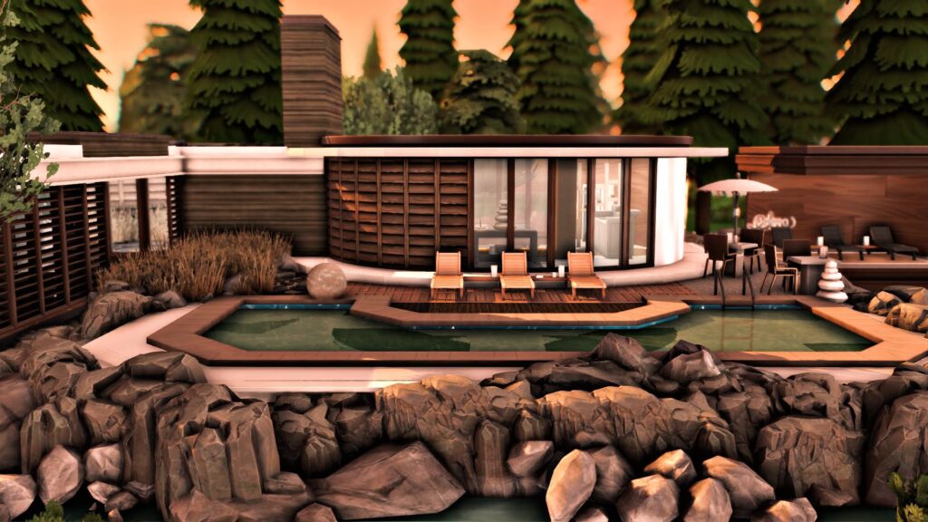 10+ Sims 4 Spas for Self Care & Wellness (No CC) 26 sims 4 spa no cc 1