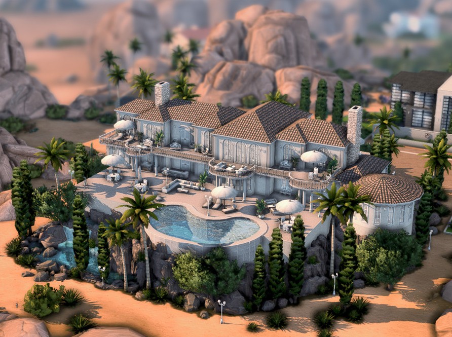 15 Sims 4 Mega Mansions For Sims With Billionaire Status (No CC) 4