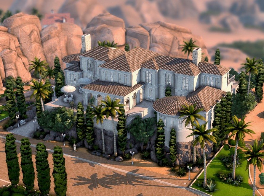 15 Sims 4 Mega Mansions For Sims With Billionaire Status (No CC) 2 sims 4 mega mansions