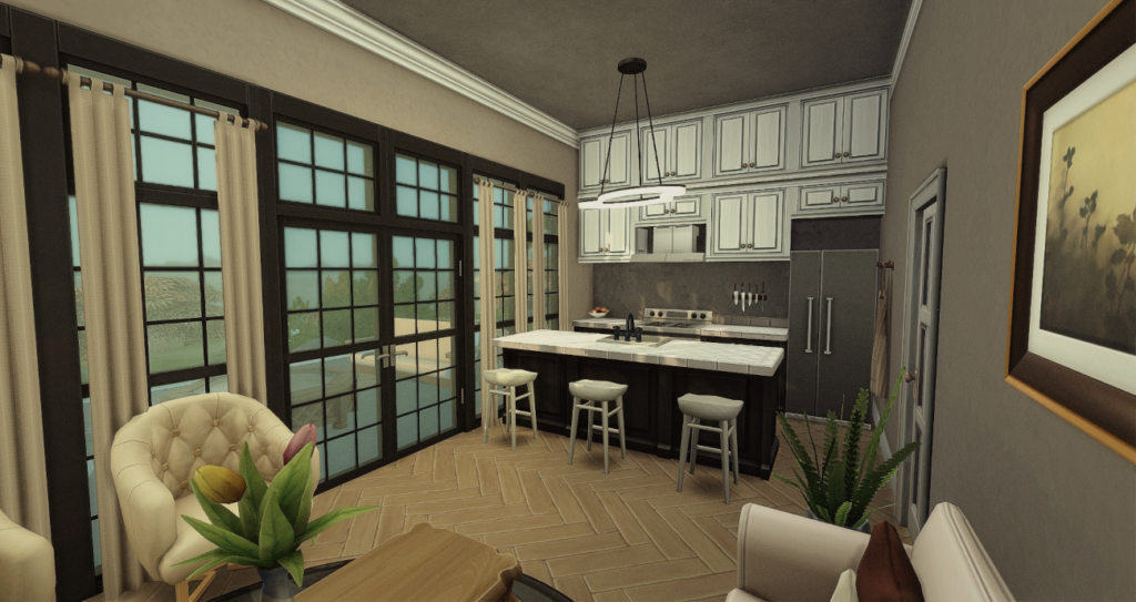 The Cutest Sims 4 Tiny Homes for Cozy Small-Space Gameplay (No CC) 41 luxury sims 4 tiny home with modern kitchen
