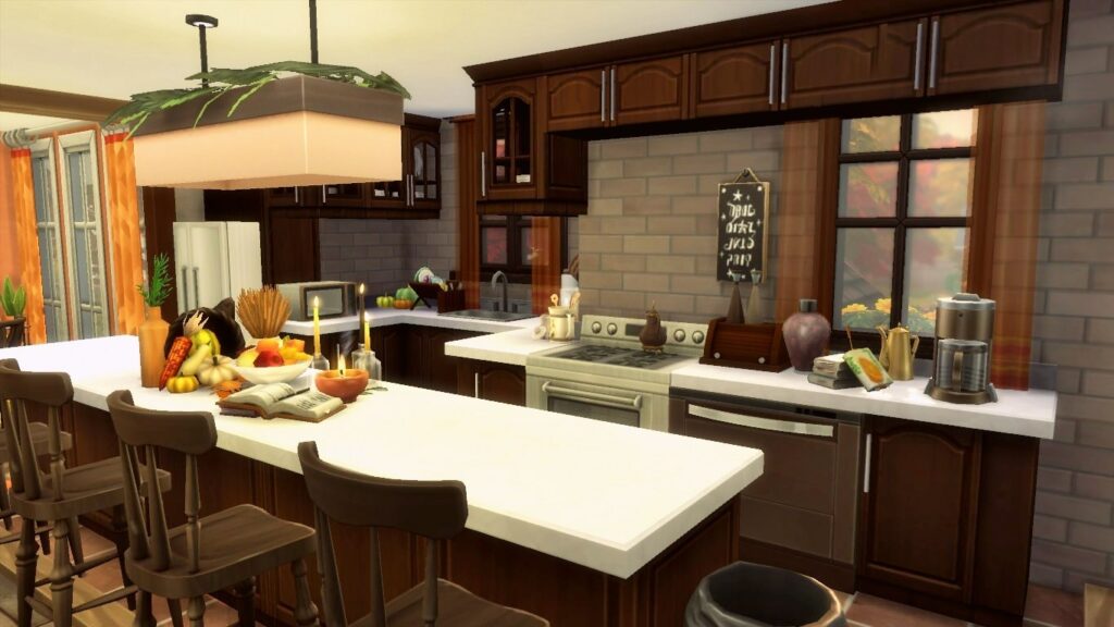 12 Cozy Sims 4 Fall Family Homes for the Perfect Autumn Save (No CC) 7 sims 4 cozy family house fall 2