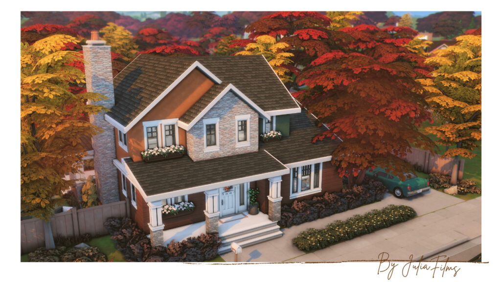 12 Cozy Sims 4 Fall Family Homes for the Perfect Autumn Save (No CC) 47 sims 4 fall family home no cc 5